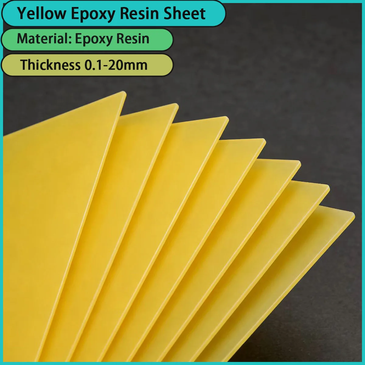 0.1-20mm thick yellow epoxy resin sheet is used for electrical distribution, mold insulation, electronic fixtures, etc