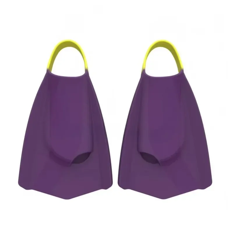 Portable Swimming Fins Silicone Swimming Training Diving Equipment Ventilation Tube Gear Foot Bag Short Blade Flippers