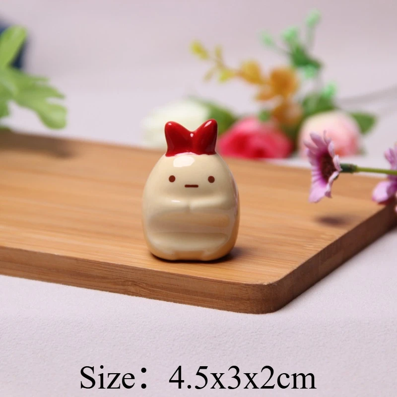 1 PC Ceramic Rabbit Chopstick Rest Cute Lucky Fat Bunny Figurine Home Table Decor Craft Creative Animal Statue Decoration Gift