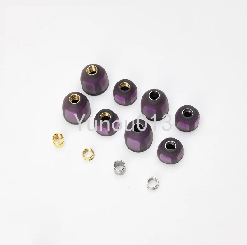 

collodion metal triple junction material earplug brand-new small purple earphone silicone rubber sleeve metal