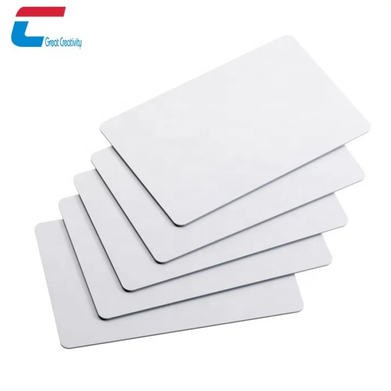 100pcs a lot Printable Standard Card 0.84mm Thickness White Blank card NTAG424 RFID PVC Card