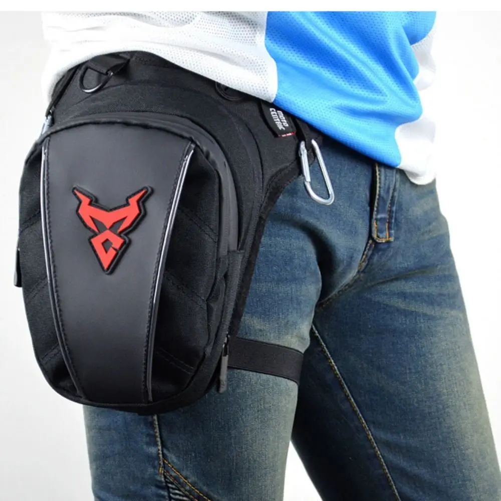 

Oxford Cloth Polyester Motorcycle Drop Leg Bag Red Blue Green Grey Waterproof Casual Waist Bags Multi-Function Motorcycle Bags