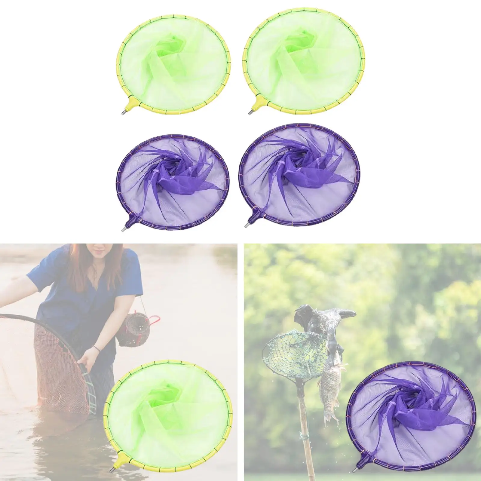 Fischernetz, Fischkescher, leicht, schnell fangen, zusammenklappbar, Wandern, Bootfahren, Männer und Frauen, tragbares Angelkescher