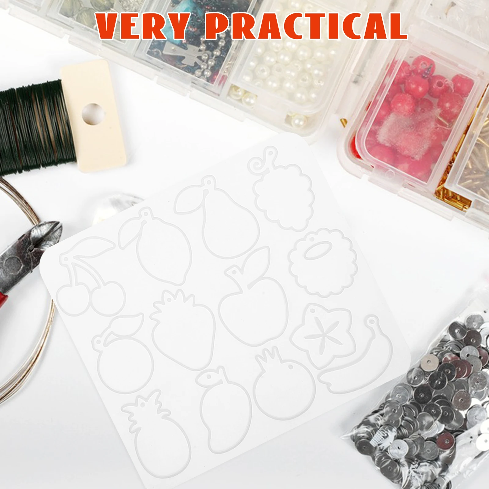 

3 Sets Mold Silica Gel Jewelry Pendant Craft Earring Silicone Molds Silicone Molds Earrings DIY Accessories Parts