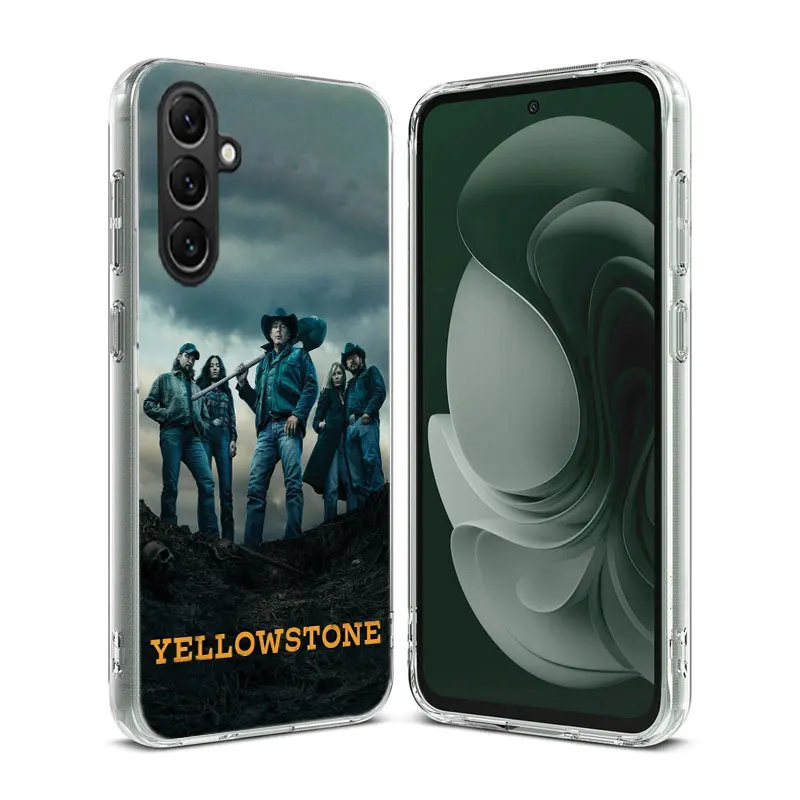 Yellowstone TV Show Clear Phone For Samsung Galaxy A55 A35 A25 A15 A05S A04S A14 A24 A34 A54 A03S A13 A23 A33 A53 A73 A9 A8 A7 A