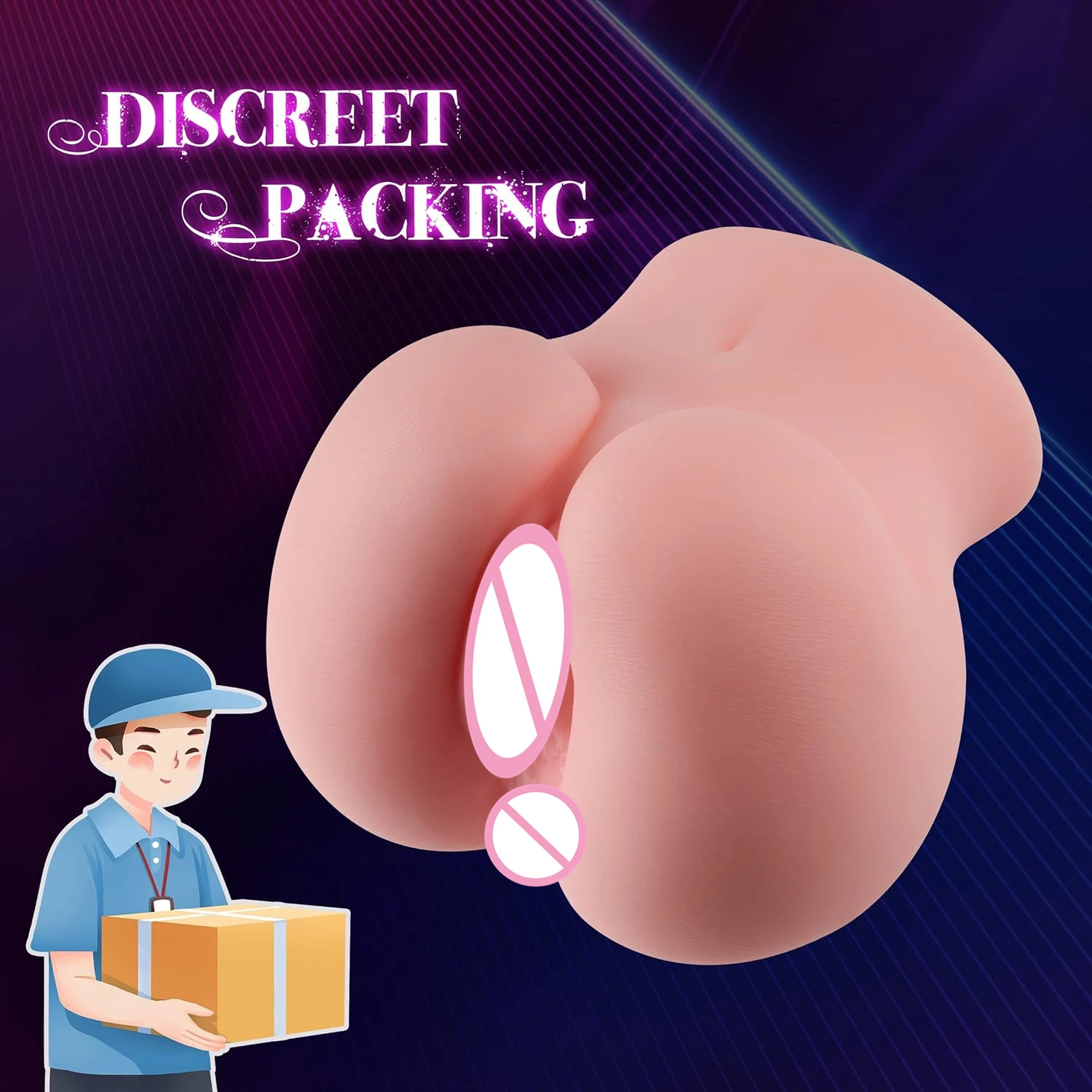 (2.3LB)Sex Doll Masturbators Jelly Butt Pocket Pussy with Sex Dolls Adult Sex Toys for Men Torso Silicone Sex Tool Super Soft