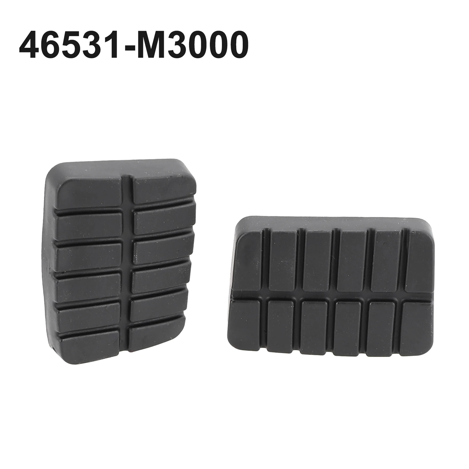 2PCS รถเบรคและคลัทช์เหยียบ Pads OEM 46531-M3000 สําหรับ Nissan D21 สําหรับ Datsun 210 สําหรับ Nissan Hardbody รถกระบะอุปกรณ์เสริมสีดํา