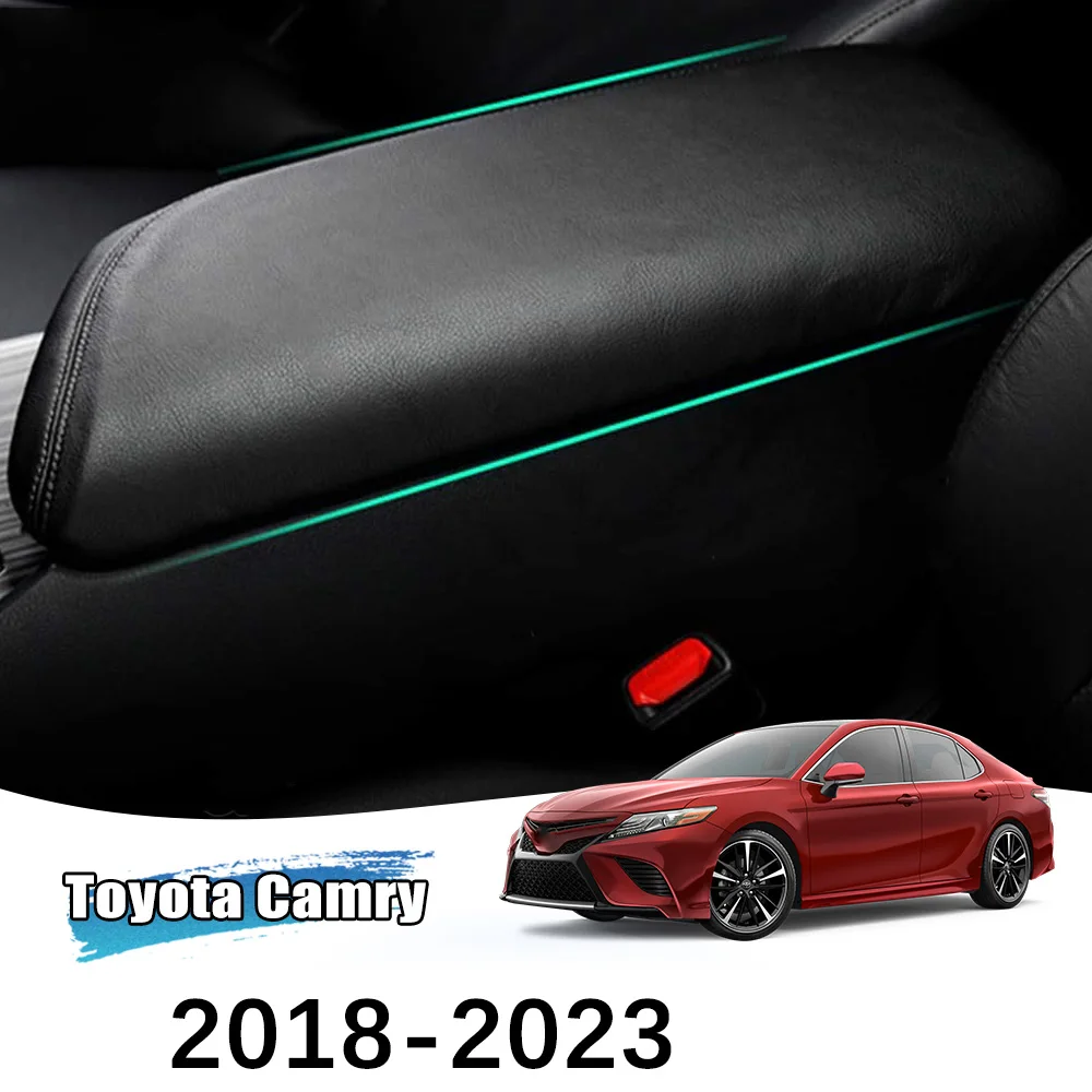 Für Toyota Camry 2018-2023 Mittelarmlehnen-Schutzabdeckung aus PU-Leder Innenausstattung Toyota Zubehör LHD