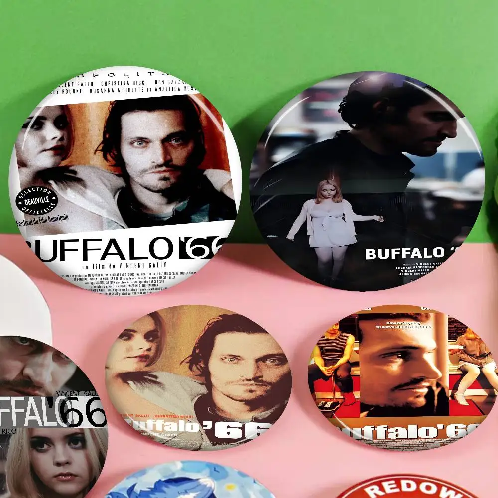 

Buffalo 66 Classic Movie 58mm Cute Series Pins Funny Badge Interesting Cartoon Animals Brooches Backpack Clothes Gift Accessory