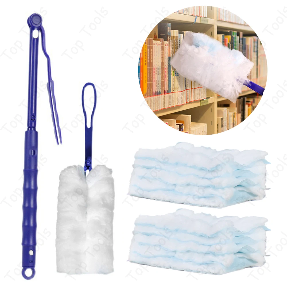 Bulk Duster Brush Disposable Duster with Replace Head Refills For Cleaning Home Office Blinds Car Surface Duster Cleaning Tool