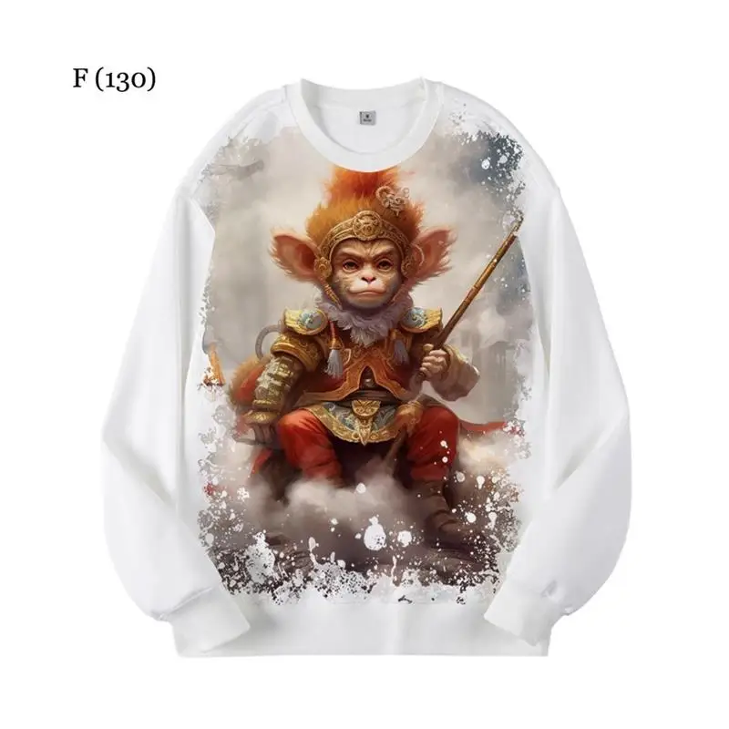 جديد وصول الشمبانزي القرد نمط جولة Ne البلوز 3D الطباعة الرقمية الرجال Jaet مريحة Fce اصطف هوديي