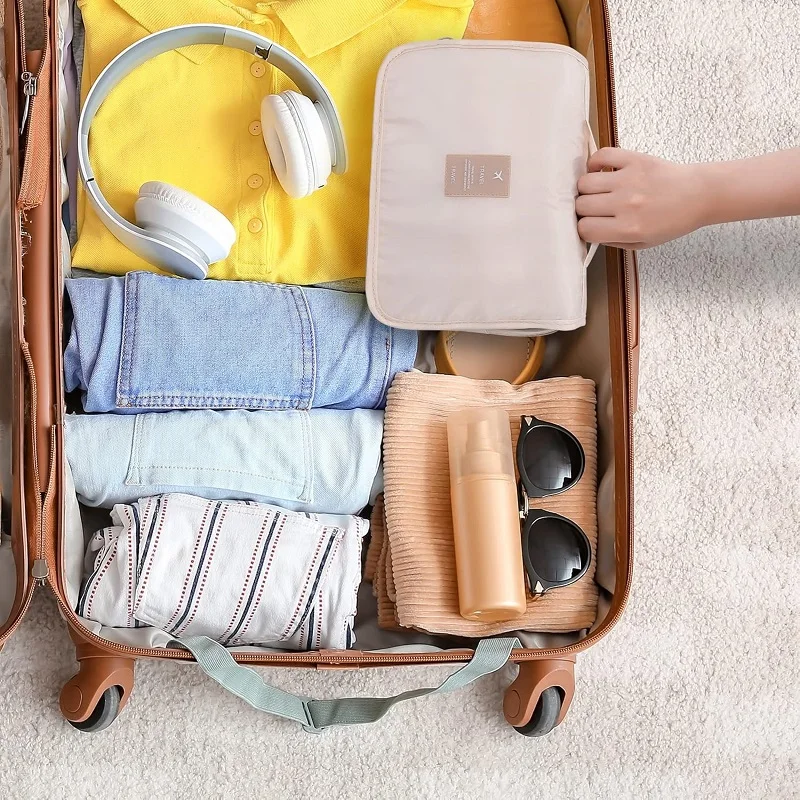 旅行化粧バッグ大容量トイレタリー収納ポーチトラベルメイクアップオーガナイザー防水美容バッグ浴室洗浄バッグ