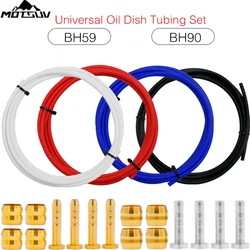 Bicycle Universal Oil Pipe Set BH59 BH90 Disc Brake Pressure Ring T-pin Copper MTB Bicycle Brake Pipe Connector Bike Accessories