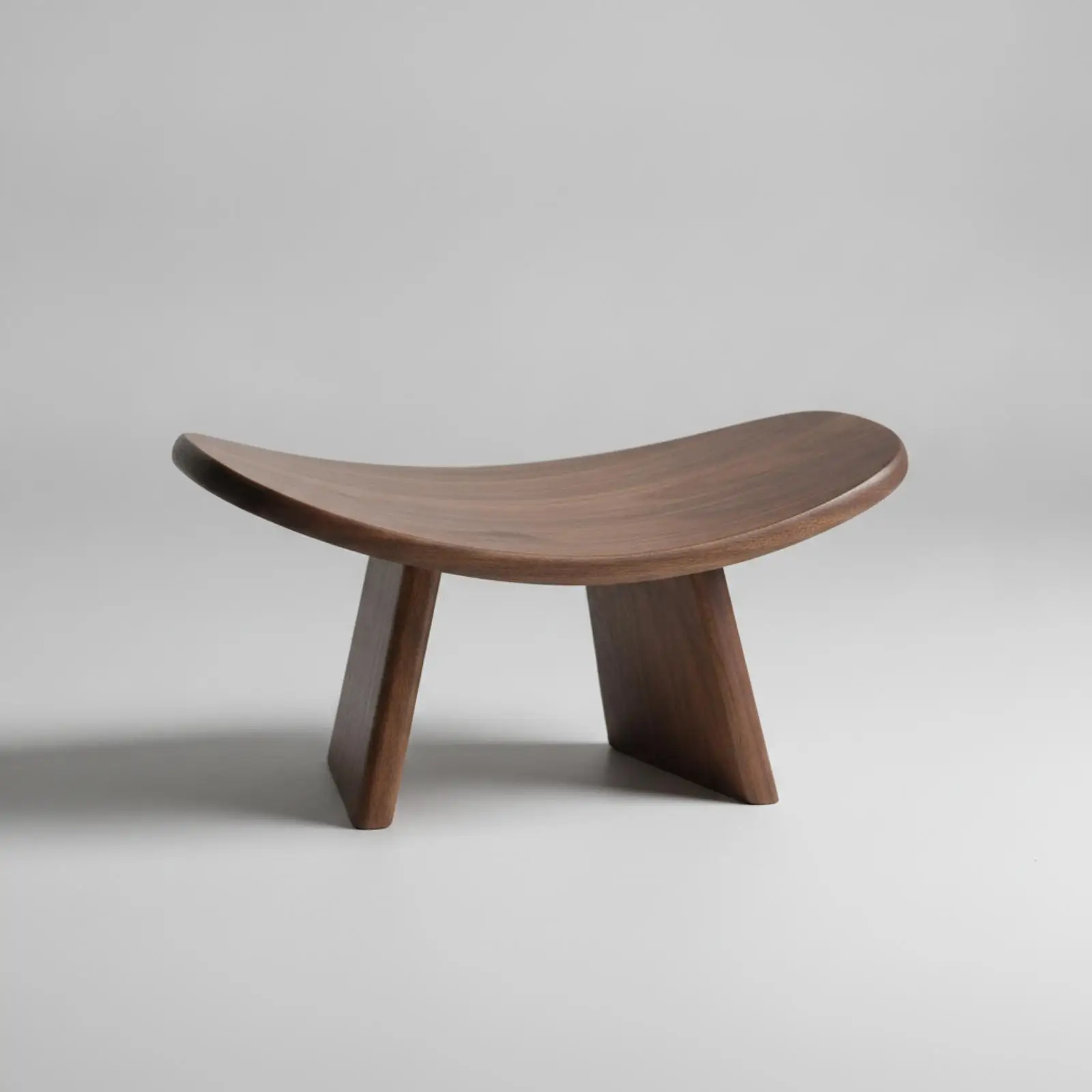 Minimalist Wood Meditation Sitting Aid with Smooth Curved Board for Aligned Posture Stability and Versatile Indoor Fitness Use