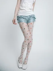 Medias elásticas de Lolita para mujer, pantimedias blancas bonitas, calcetines transparentes ultrafinos, primavera y verano, novedad de 2024
