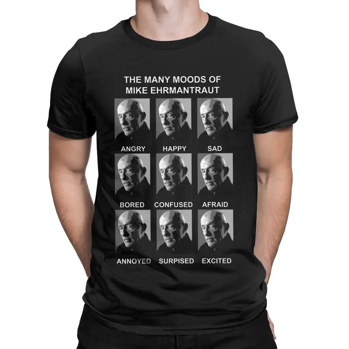 Many Moods Of Mike T-Shirts Men Novelty Cotton Tee Shirt Crewneck Short Sleeve T Shirt Gift Idea Clothing