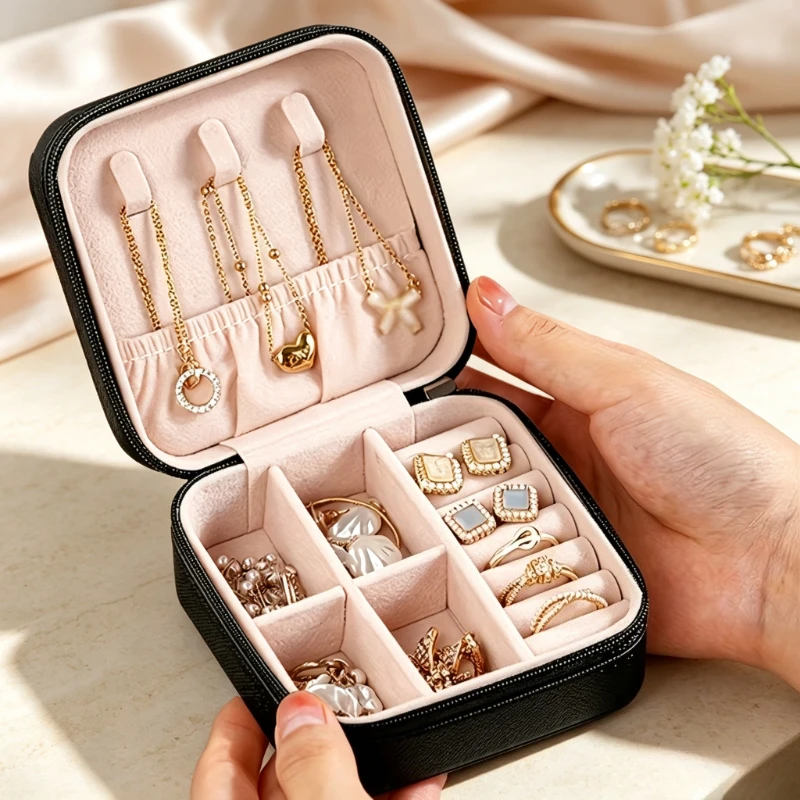 Mini Jewelry Box Portable Jewe - Accessories Travel Jewelry Box review and price