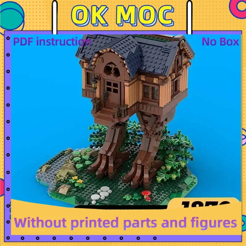 

Средневековая модель с видом на улицу Moc, строительные кирпичи, Хатина Бабы, яги, технология, модульные блоки, подарки, рождественские игрушки, наборы «сделай сам», сборка