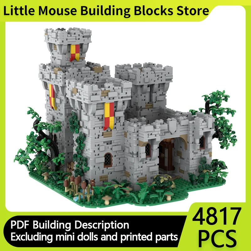 

Medieval Castle Model MOC Building Bricks Forest Castle Tower Modular Technology Gifts Holiday Assemble Children Toys Suit