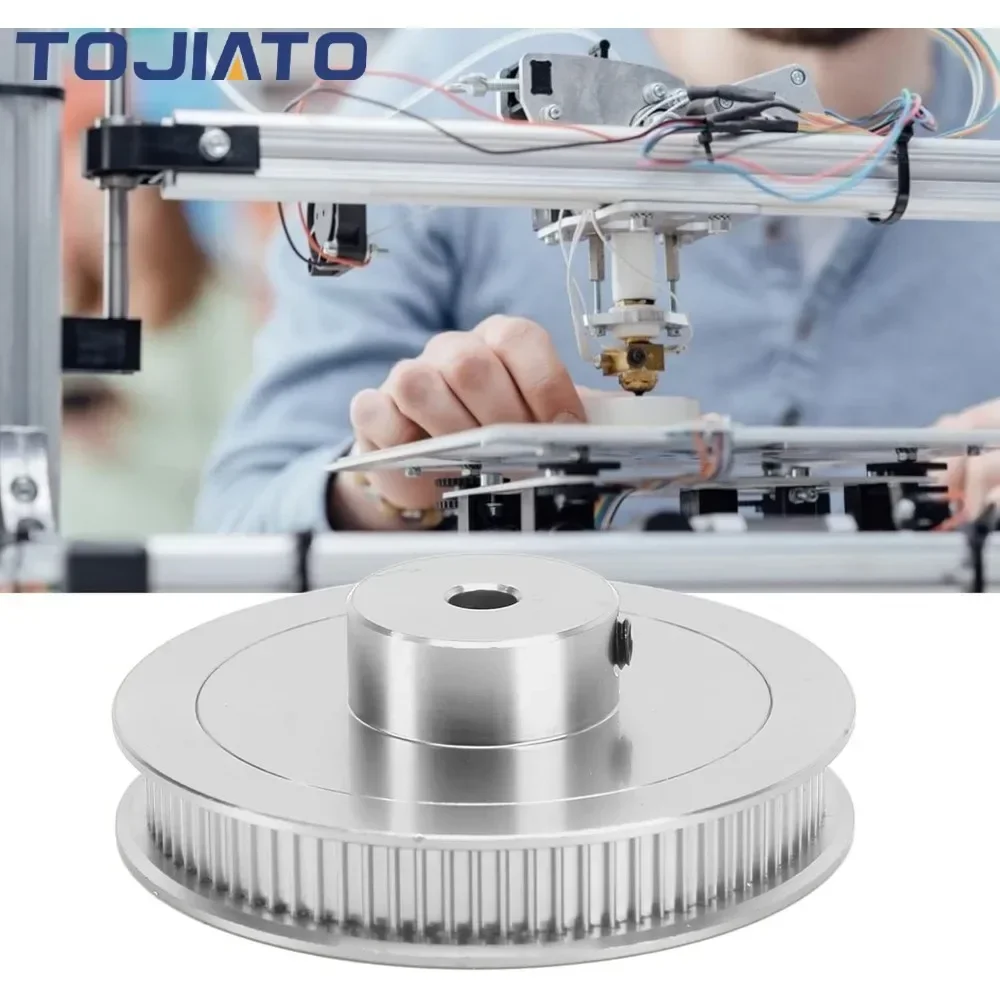 VORON 80 dents GT2 poulie de synchronisation 2GT poulie synchrone alésage 5/8mm largeur 6mm courroie de distribution 80T GT2 roue motrice en alliage d'aluminium