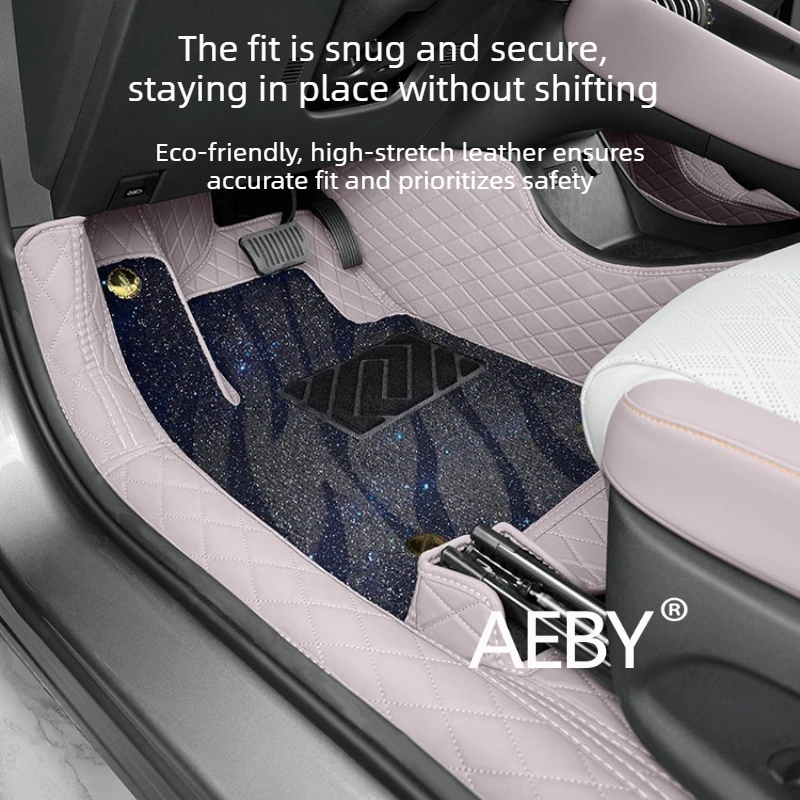 For BYD ATTO 3 Smart Driving Edition 2022-2025 Waterproof & Anti-Slip Floor Liners, All-Weather Floor Mats,Front rear cargo mats