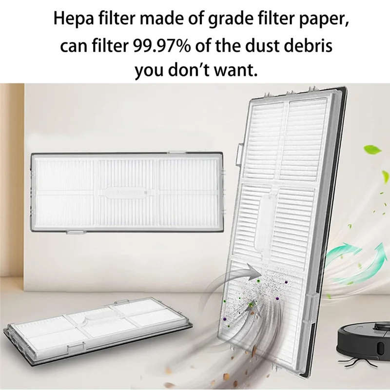 Roller Brush HEPA Filter Mop Cloth Bag Spare Parts Accessories For Roborock S8 Pro Ultra / S8+/ S8 PLUS / S8 Vacuum Cleaner-Y48A