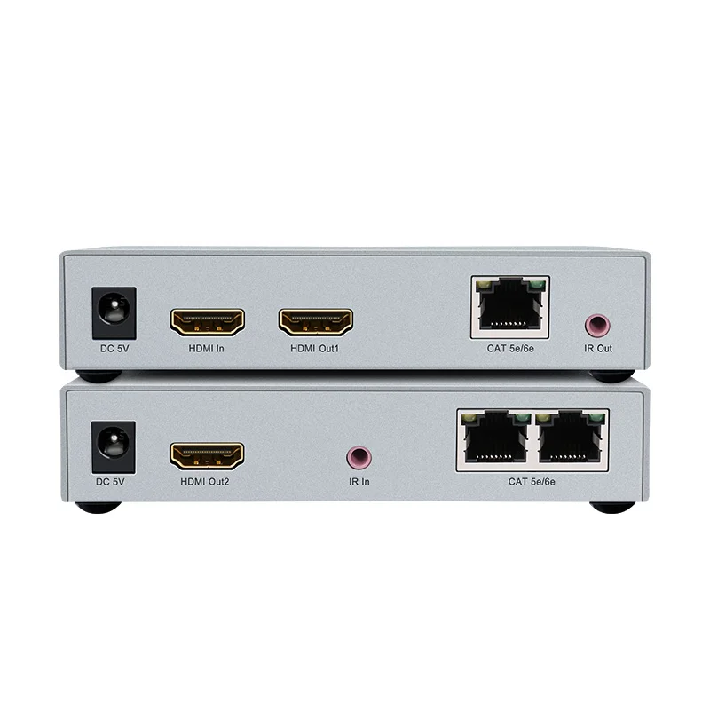 

ODM OEM HDMI IP каскадный удлинитель 150M NP CAT5e/6e Высокое качество 1080P при 60 Гц HDMI удлинитель с ИК для компьютерного монитора принтера