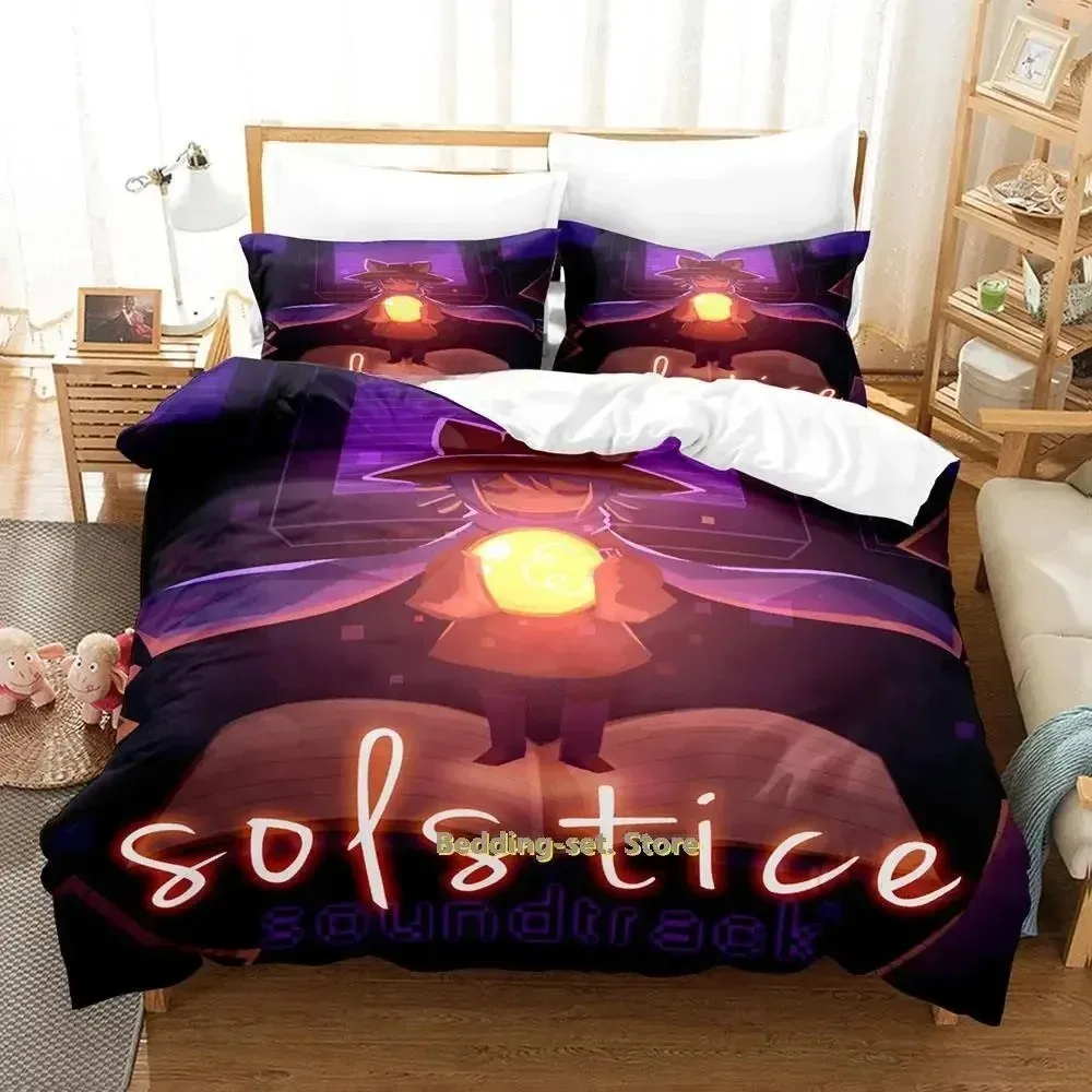 Game OneShot Bedding Set Single Twin Full Queen King Size Bed Set Adult Kid Bedroom Duvet cover Sets 3D Anime Bed Sheet Set