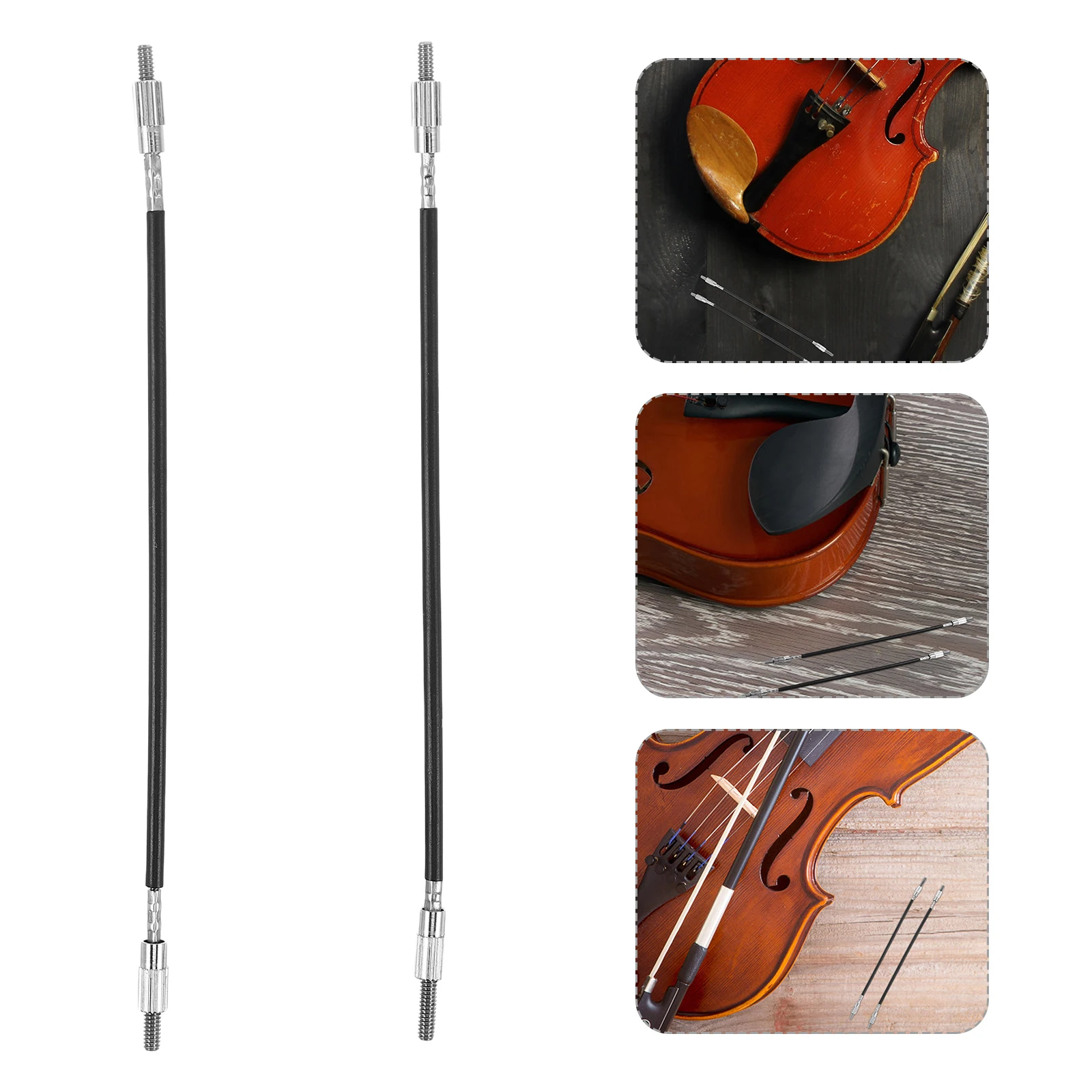 

2 Pcs Violin Accessories Accessory Kit Replacement Tailgut Tailcord Rope Instrument Supply Steel Wire