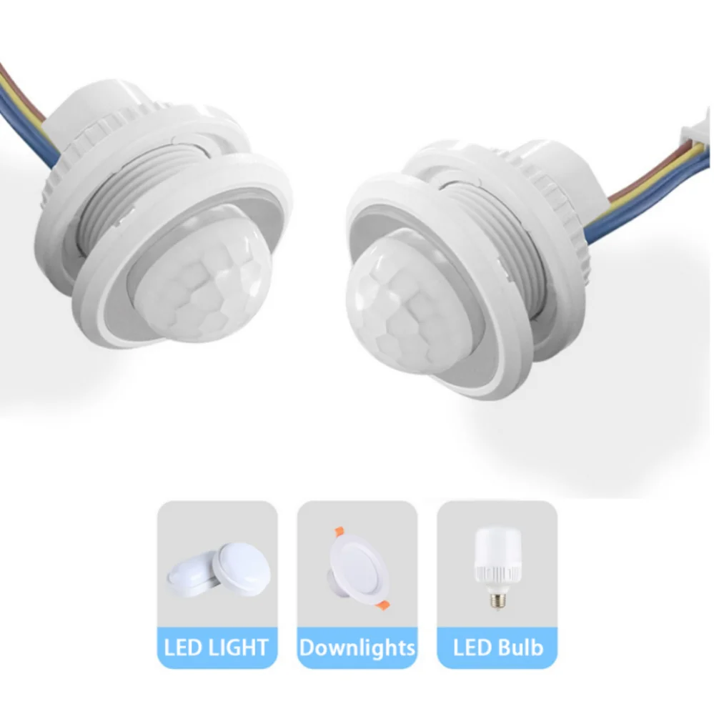 Aswesaw-Joli de détecteur de mouvement infrarouge PIR, interrupteur intelligent LED, marche et arrêt automatiques, haute qualité, 110V, 220V