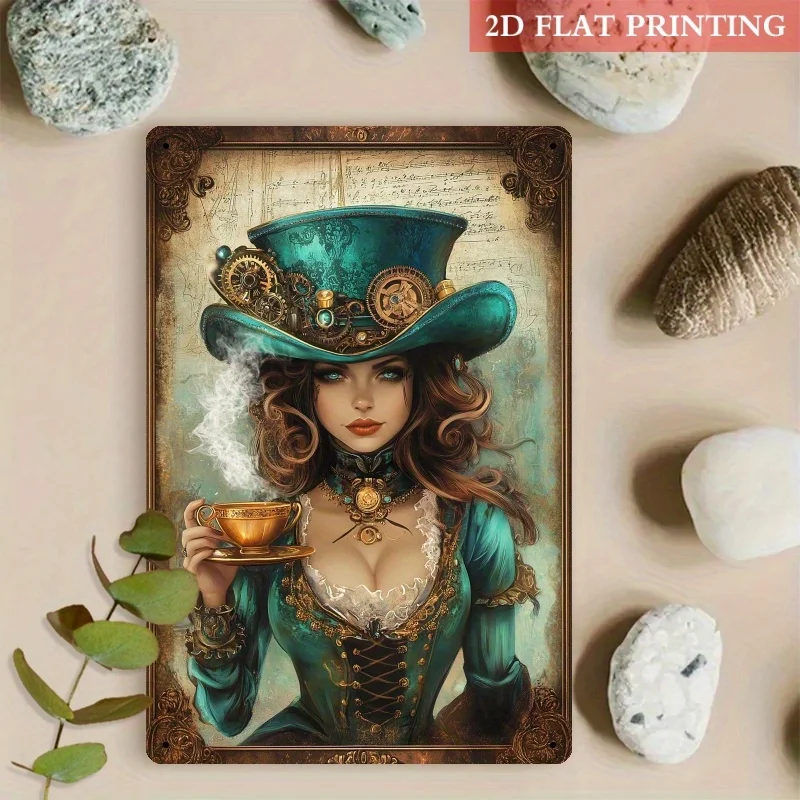Steam Punk Lady & Teacup 