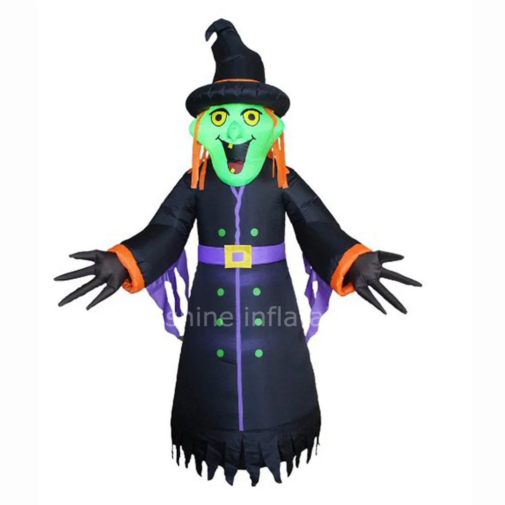 2016 Hot sale 3m-5m giant inflatable witch for halloween decoration