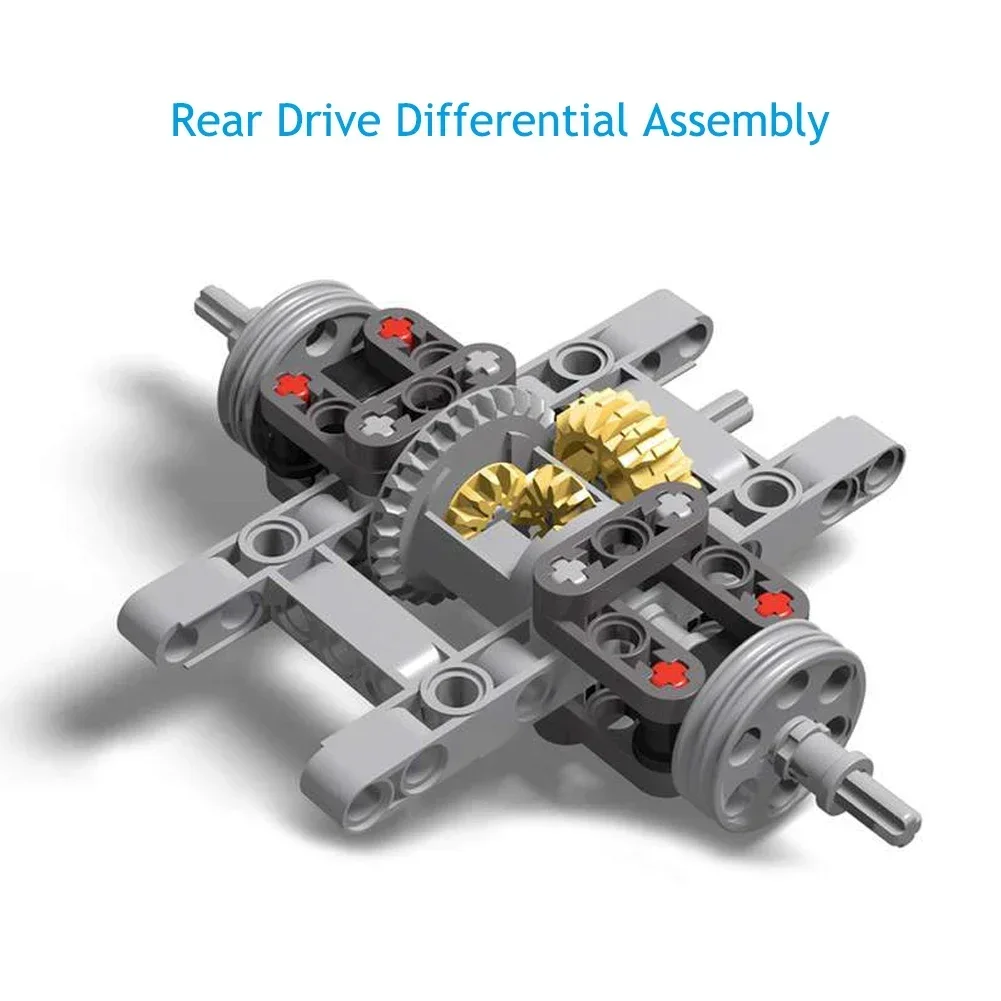 4wd Vierwielaandrijving Voertuig Chassis Afstandsbediening Compatibel Met Alle Merken Voor Off-Road Voertuig Technische Moc Bakstenen Onderdelen Diy