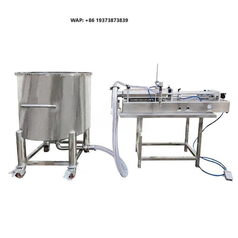 Semi Horizontal Automatic Liquid Filling Dosing Machine Full Pneumatic Driven Type Soft Drink Filling Machine for Cream Liquid