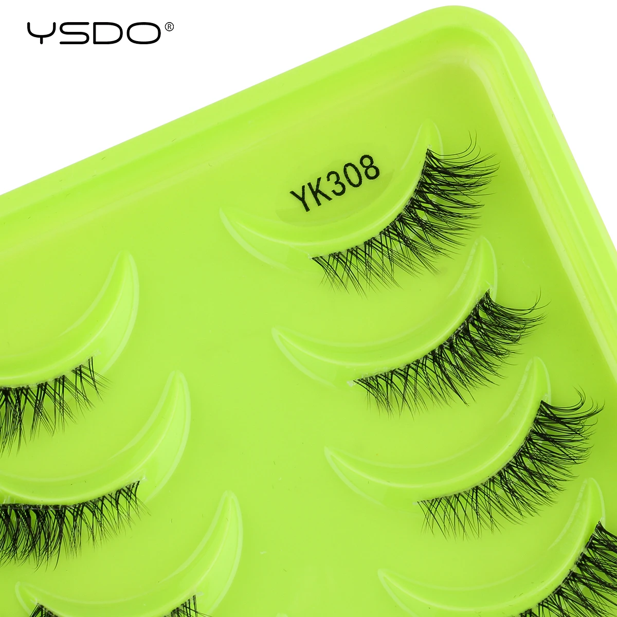 YSDO 3/10 Paia 3D Visone Volpe Ciglia Naturale Morbido Cat Eye Trucco Estensioni Mezza Soffici per Le Donne Ciglia Morbide E Soffici