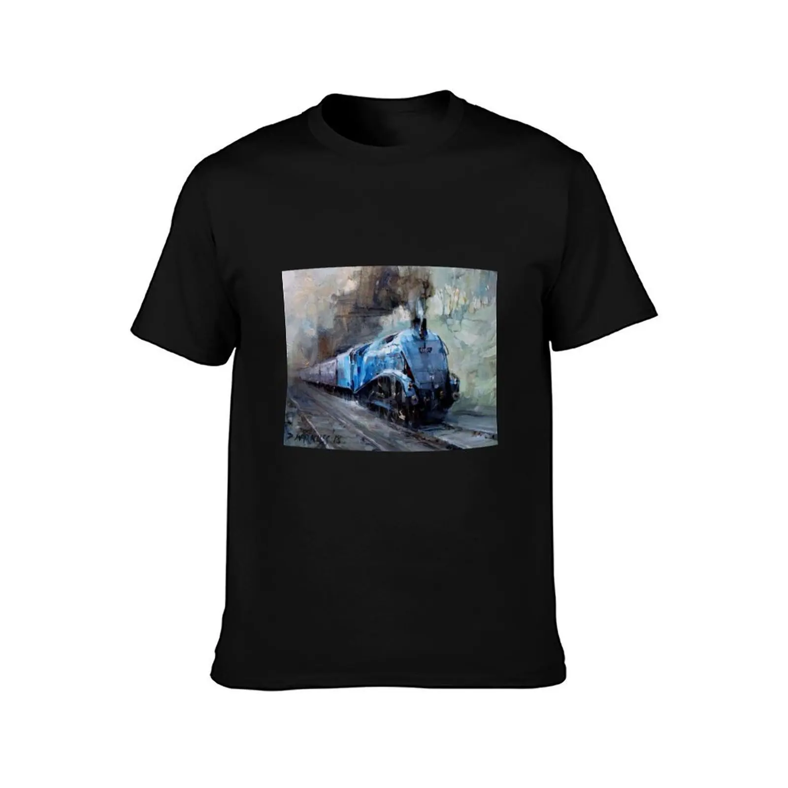 Sir Nigel Gresley locomotive T-Shirt Vintage Style Printed Top T-Shirt