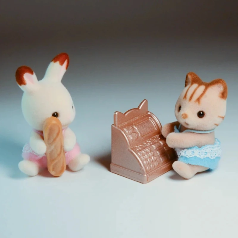 Sylvanian Families Calico Critters Fille Enfants Jouets Miniature Poupée Anime Figrues Sacs Aveugles Jouets Pour Enfants Bébé Série Shopping