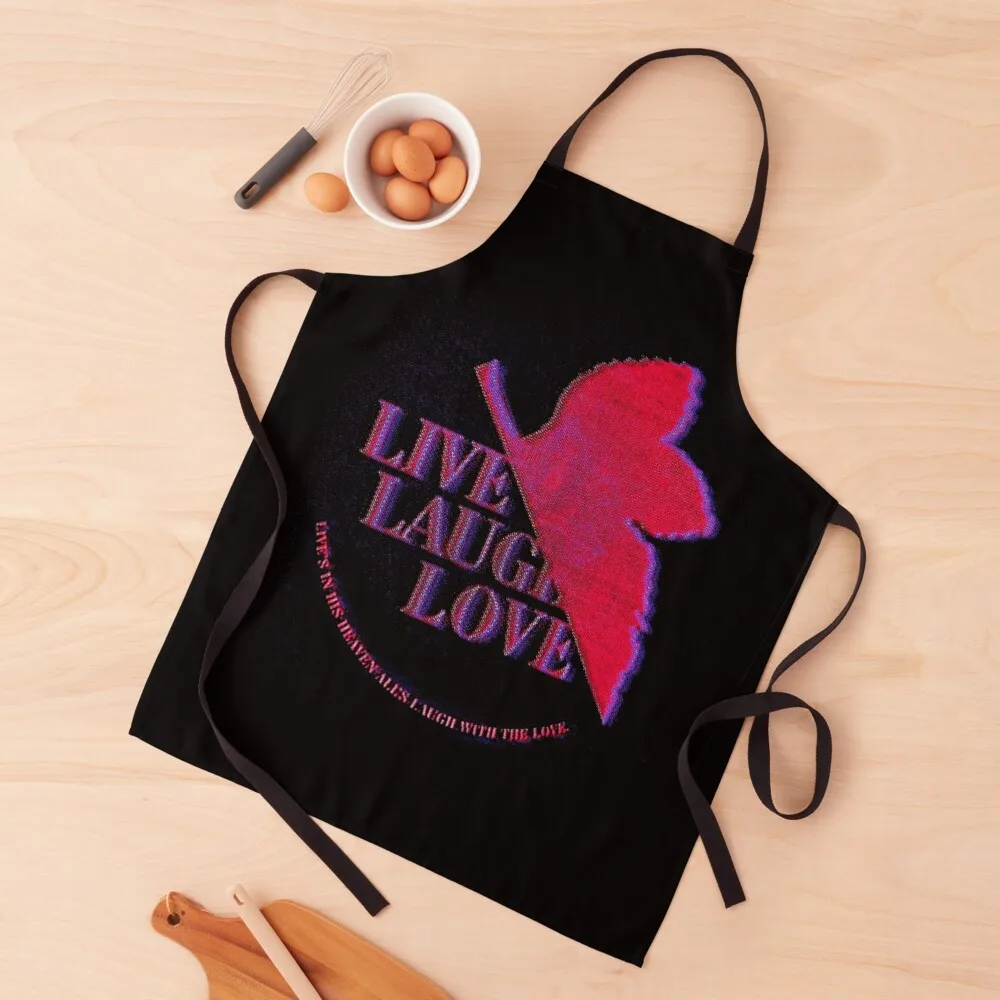 

Live's in his Heaven, all is Laugh with the Love Apron For Women Kitchen Woman Work with personal logo Apron