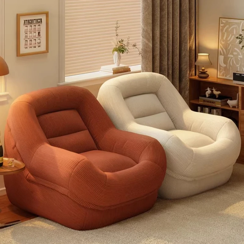 

Lazy sofa reclining and sleeping nest small sofa tatami balcony bedroom living room single French retro retro recliner