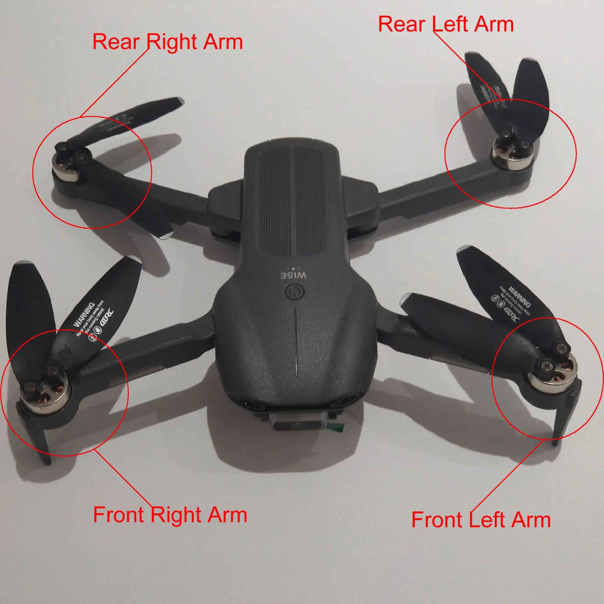 4DRC F9 Mini Foldable Drone 4D-F9 RC Quadcopter Spare Parts Front/Rear Left/Right Brushless Motor Arm Engine Motors Accessories