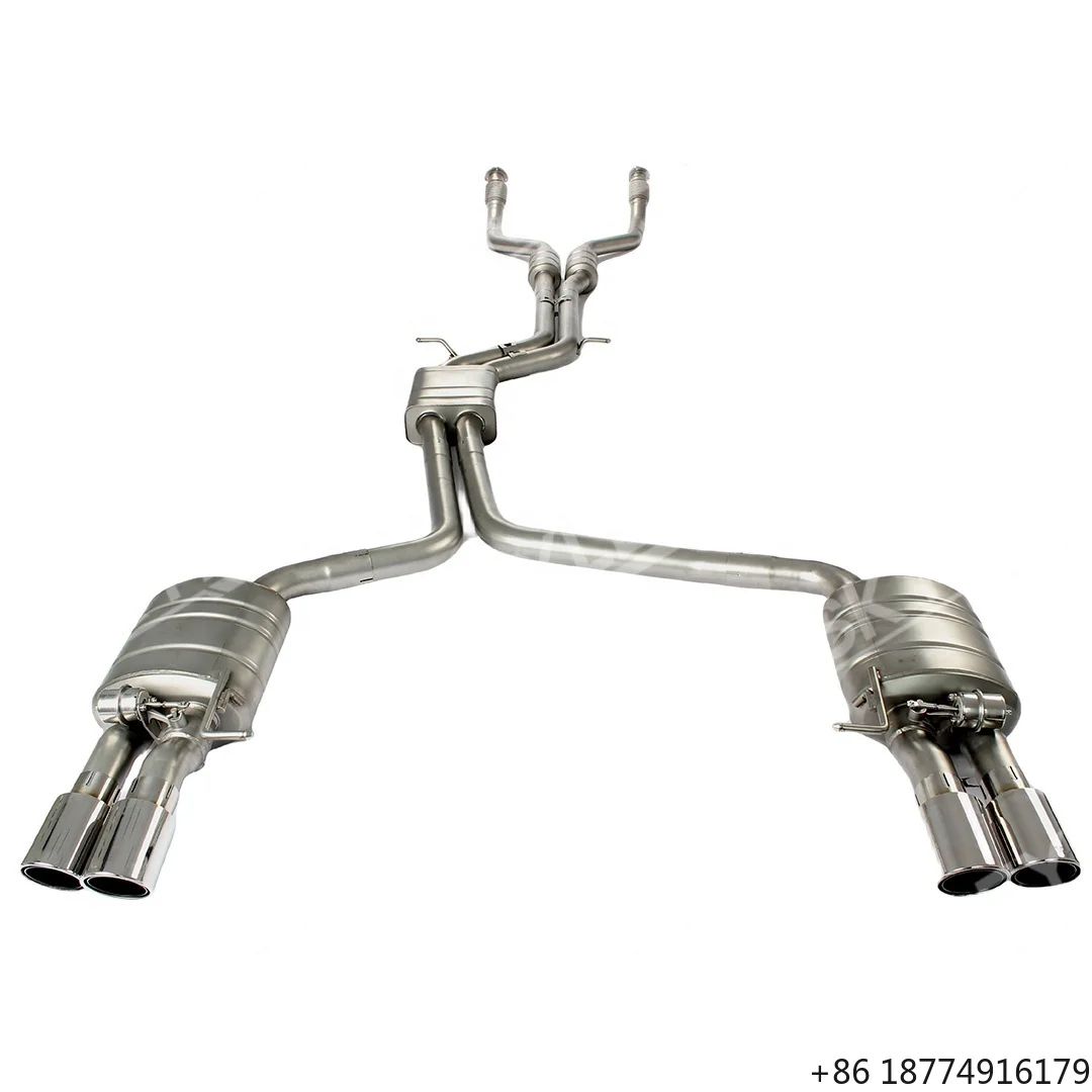 

Выхлопная система Catback для S4/S5 B8.5 3.0T 2013-2019 из нержавеющей стали, глушитель, выхлопная труба, автомобильная выхлопная система