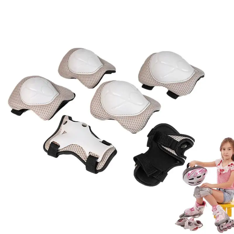 

Knee Pad Elbow Pads For Roller Skates 6pcs Roller Skating Supplies Breathable Kids Knee Pads And Elbow Pads Set For Scooter