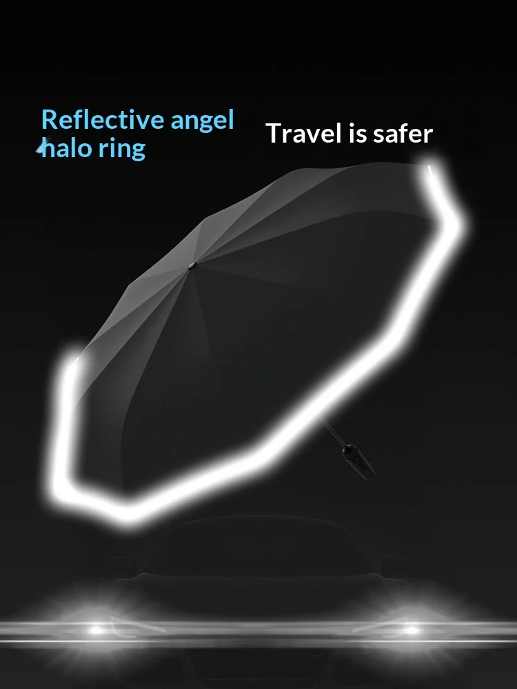 High-energy fully automatic umbrella, specially designed for heavy rain, reverse-folding and storm-resistant, umbrella - view 5