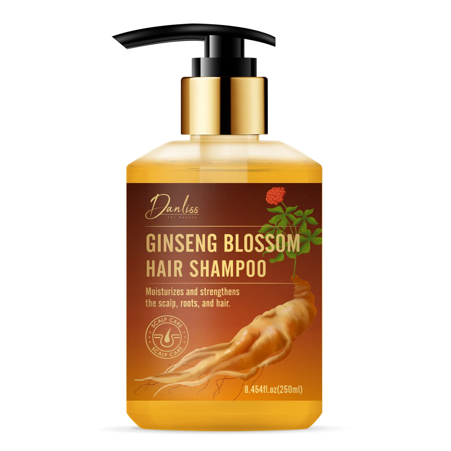 Ginseng Flower Shampoo Deeply Nourishes Hair, Promotes Hair Growth and Strengthens Hair Roots. Ginseng Flower Shampoo 500ml 6