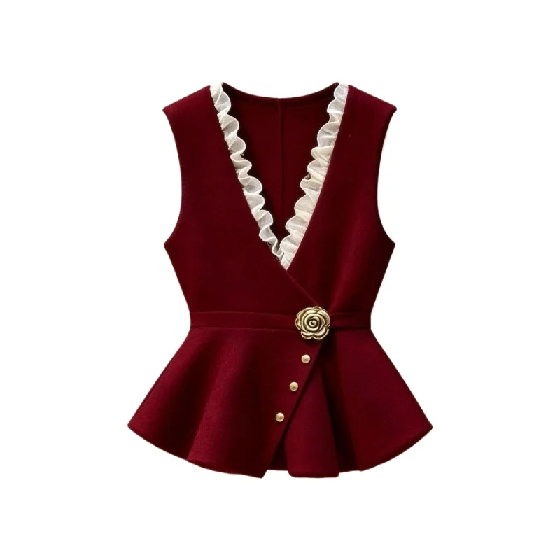 

Новая женская вязаная кофта премиум-класса в стиле «маленький ароматный ветер» с зауженной талией, белая, модная, элегантная, в иностранном стиле, с эффектом многослойности.