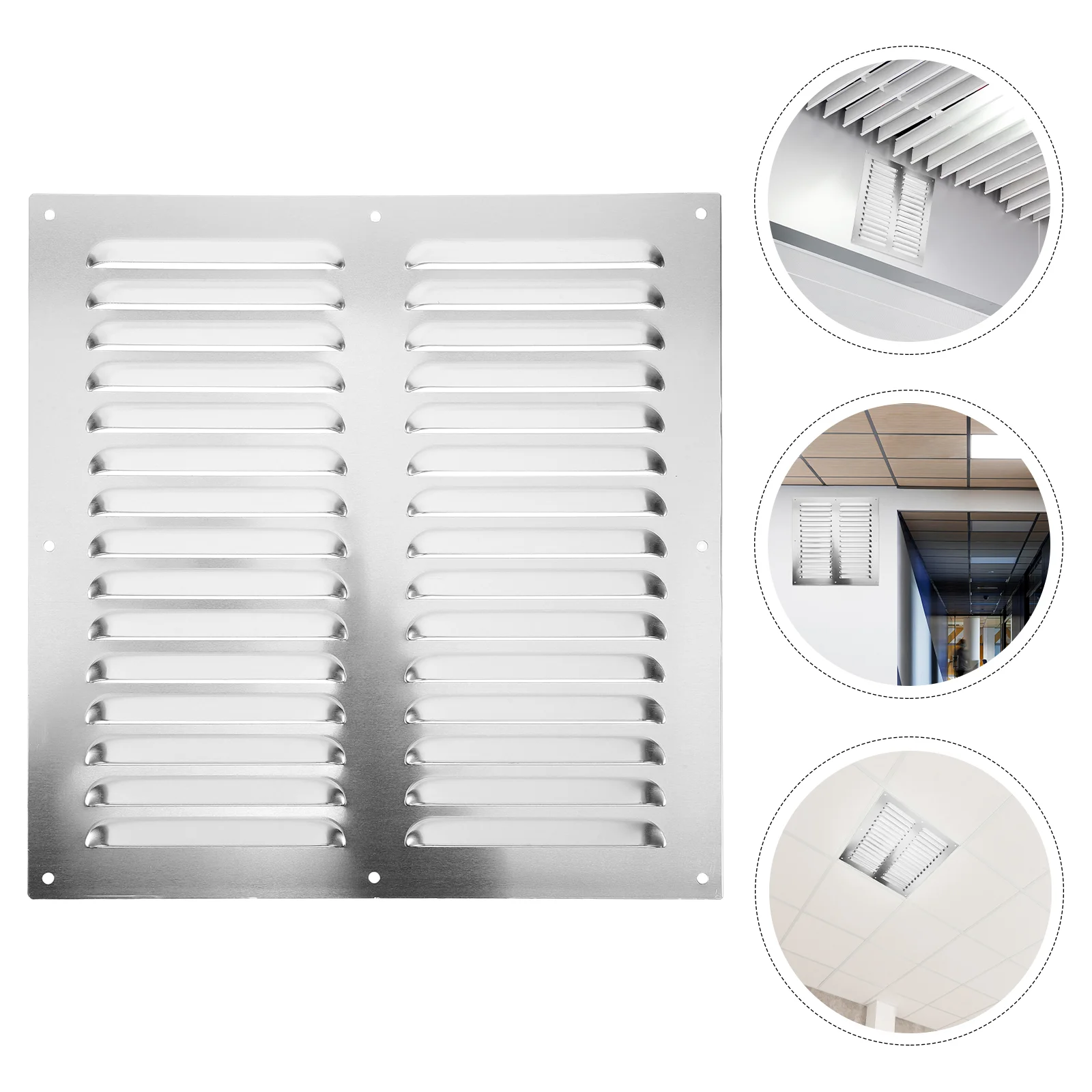 

Air Conditioning Vents Ventilation Grill Tuyere Cold Return Cover Ceiling Covers Stainless Steel Exhaust Fan for Wall