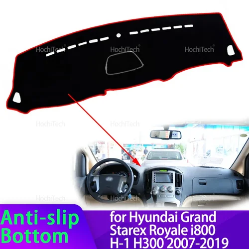 Para Hyundai Grand Starex Royale i800 H-1 H300 2007-2019 cubierta del salpicadero del coche evitar almohadilla de luz Panel de instrumentos alfombrilla funda alfombras