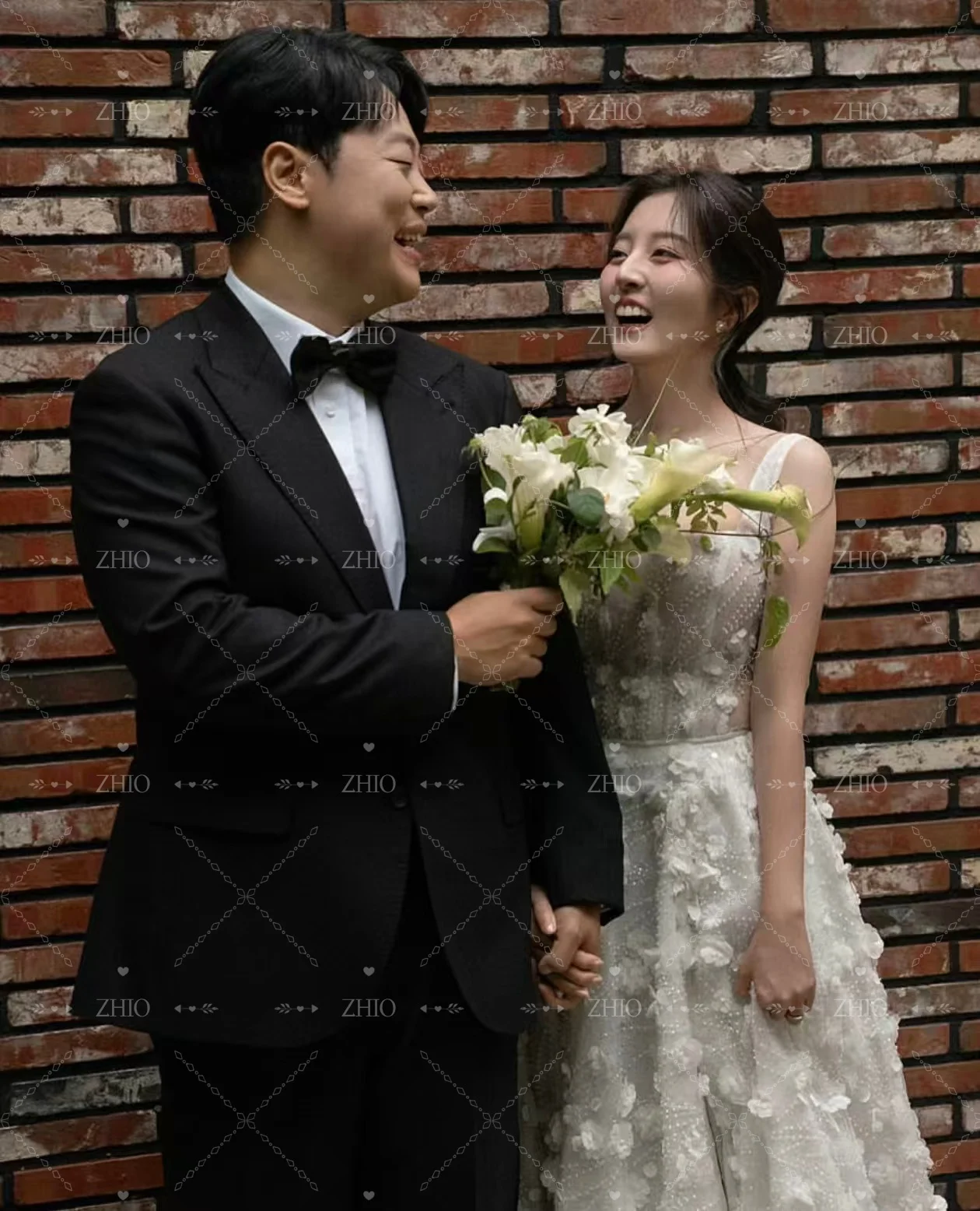 ZHIO فستان زفاف رائع مزين بالزهور أشرطة سباغيتي سويب تراين كوريا صورة تبادل لاطلاق النار فستان استقبال الزفاف Cutsom  ওয়েডিংдres 2026