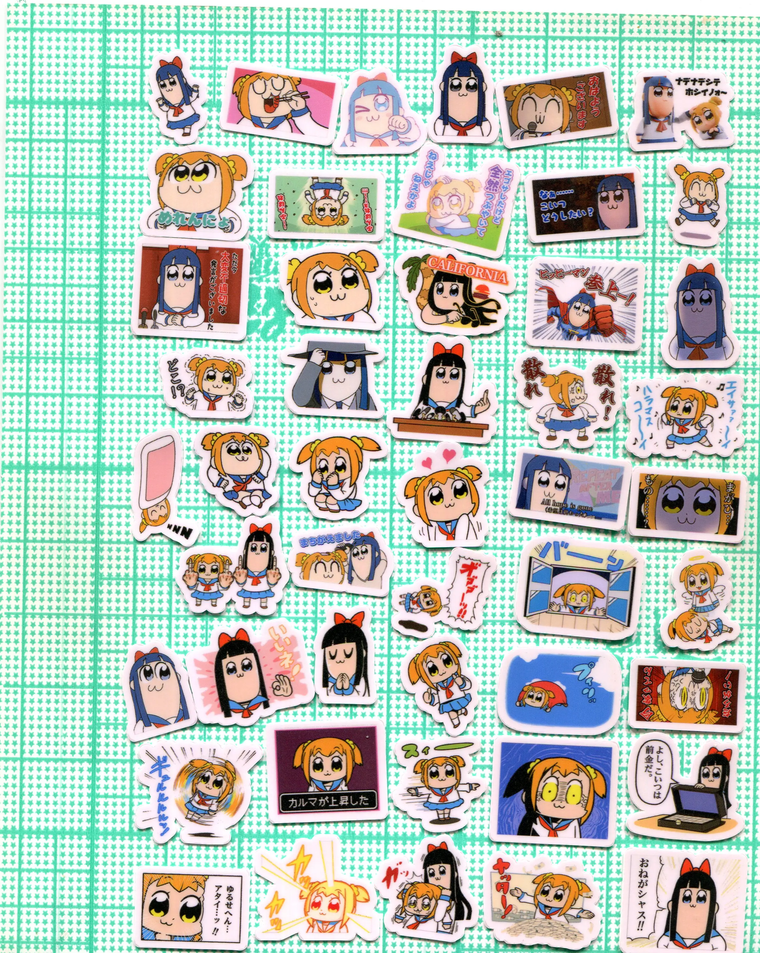 POP TEAM EPIC  48pcs DIY Sticker Z 1512