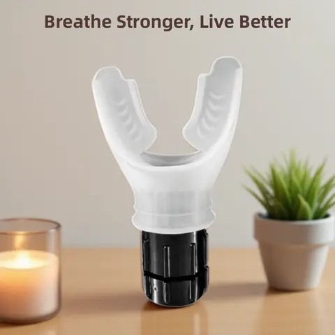 1 Set Breathing Trainer Lung Fitness Equipment y Silicone Training for Breath Expiratory Exercise Device(With Box)